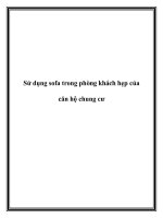 Sử dụng sofa trong phòng khách hẹp của căn hộ chung cư pdf