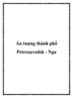 Ấn tượng thành phố Petrozavodsk - Nga ppt