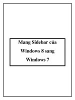 Mang Sidebar của Windows 8 sang Windows 7 pdf