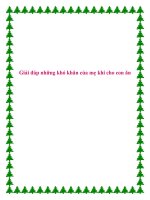 Giải đáp những khó khăn của mẹ khi cho con ăn pot