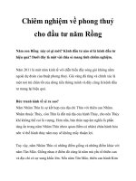 Chiêm nghiệm về phong thuỷ cho đầu tư năm Rồng pot