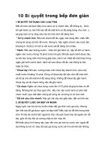 10 Bí quyết trong bếp đơn giản docx