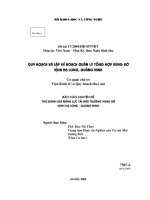 Quy hoạch và lập kế hoạch quản lý tổng hợp vùng bờ vịnh hạ long, quảng ninh  thử đánh giá năng lực tải môi trường vùng bờ vịnh hạ long