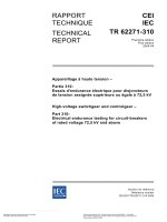 IEC TR 62271 310 high voltage switchgear and controlgear   electrical endurance testing for circu