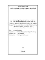 Nghiên cứu định hướng xuất khẩu các mặt hàng rau, hoa, quả việt nam và hòan thiện cơ sở dữ liệu để phục vụ cho định hướng xuất khẩu các mặt hàng trên