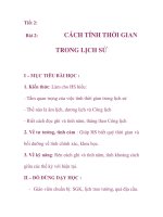 CÁCH TÍNH THỜI GIAN TRONG LỊCH SỬ potx