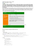 Thiết kế giao diện với div và CSS