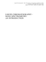 liquid chromatography - mass spectrometry an introduction