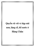 Quyến rũ với vẻ đẹp núi non, làng cổ, hồ nước ở Hàng Châu pptx