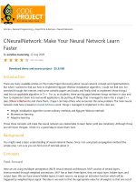 cneuralnetwork  make your neural network learn faster - codeproject