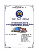 quy trình luân chuyển chứng từ chu trình mua xi măng bỉm sơn và thanh toán tiền tại công ty cp vicem thạch cao xi măng