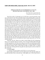 mối quan hệ giữa tỉ giá hối đoái và cán cân thương mại việt nam 1995 - 2004