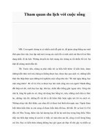 Tham quan du lịch với cuộc sống pdf