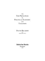Principles of Politial Economy and Taxation