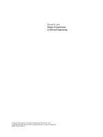 design of experiments in chemical engineering