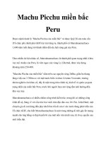 Machu Picchu miền bắc Peru ppt