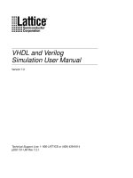 VHDL and verilog user manual