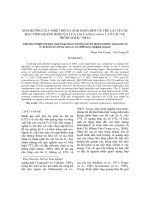 ẢNH HƯỞNG CỦA NHIỆT ĐỘ VÀ ÁNH SÁNG ĐẾN ƯU THẾ LAI VỀ CÁC ĐẶC TÍNH QUANG HỢP CỦA LÚA LAI F1 (Oryza sativa L.) Ở CÁC VỤ TRỒNG KHÁC NHAU pdf