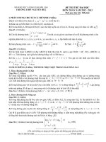 ĐÁP ÁN VÀ ĐỀ THI THỬ ĐẠI HỌC - TRƯỜNG THPT NGUYỄN HUỆ - ĐẮK LẮK - ĐỀ SỐ 112 potx