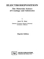 electrodeposition - the materials science of coatings and substrates 1993 - dini