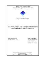 xây dựng chiến lược kinh doanh cho công ty cổ phần thủy hải sản minh phú