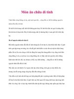 Món ăn chữa di tinh doc