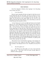 nguyên lý hamiton, hàm lagrange và các ứng dụng của nó trong cơ hệ vật lý