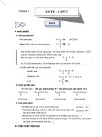 Hóa học 12  - Lí Thuyết Este, Lipid