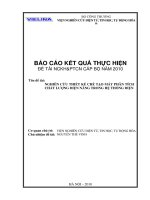 Nghiên cứu thiết kế chế tạo máy phân tích chất lượng điện năng trong hệ thống điện