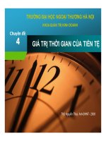 chuyên đề giá trị thời gian của tiền tệ - ths. nguyễn thúy anh