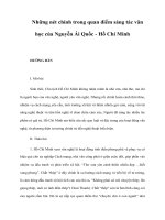 Những nét chính trong quan điểm sáng tác văn học của Nguyễn Ái Quốc - Hồ Chí Minh pot