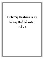 Tư tưởng Bauhaus và xu hướng thiết kế web Phần 2 ppt