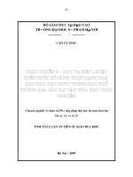 Phát triển tư duy và rèn luyện kiến thức kĩ năng thực hành hoá học cho học sinh trung học phổ thông qua các bài tập hoá học thực nghiệm