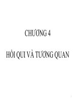 Hồi quy và tương quan pptx