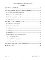 thiết kế đồng hồ kỹ thuật số dùng atmega 16