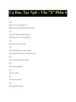 Ca Dao, Tục Ngữ – Vần ”X” Phần 4 potx