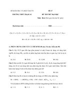 SỞ GIÁO DỤC VÀ ĐÀO TẠO TN TRƯỜNG THPT TRẠI CAU ĐỀ 47 pptx