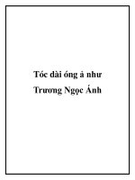 Tóc dài óng ả như Trương Ngọc Ánh ppt