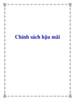Chính sách hậu mãi doc