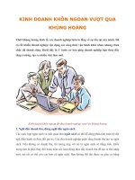 KINH DOANH KHÔN NGOAN VƯỢT QUA KHỦNG HOẢNG pdf
