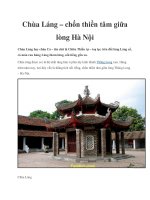 Chùa Láng – chốn thiền tâm giữa lòng Hà Nội pdf