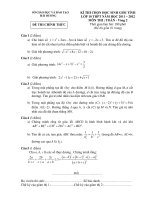 Đề thi học sinh giỏi lớp 12 THPT tỉnh Hải Dương năm 2012 môn Lý pot