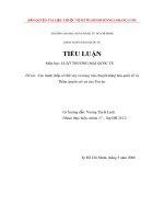 Các tranh chấp có thể xảy ra trong vận chuyển hàng hóa quốc tế và Thẩm quyền xét xử