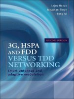 3G, HSPA and FDD versus TDD networking smart antennas and adaptive modulation
