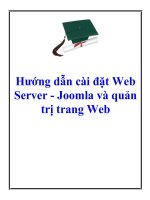 Bài giảng - Giáo án: Bài giảng hướng dẫn cài đặt web server joomla và quản trị trang web