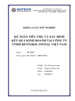kế toán tiêu thụ và xác định kết quả kinh doanh tại công ty tnhh retokil initial việt nam