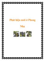 Phát hiện mới ở Phong Nha ppt