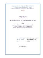 tiểu luận các nguyên lý sáng tạo và phương thức vận dụng giải quyết các bài toán trong lĩnh vực công nghệ thông tin