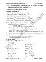 Hàm số và các bài toán có liên quan luyện thi đại học