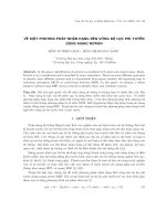 Về một phương pháp nhận dạng bền vững bộ lọc phi tuyến dùng mạng nơ ron. pdf